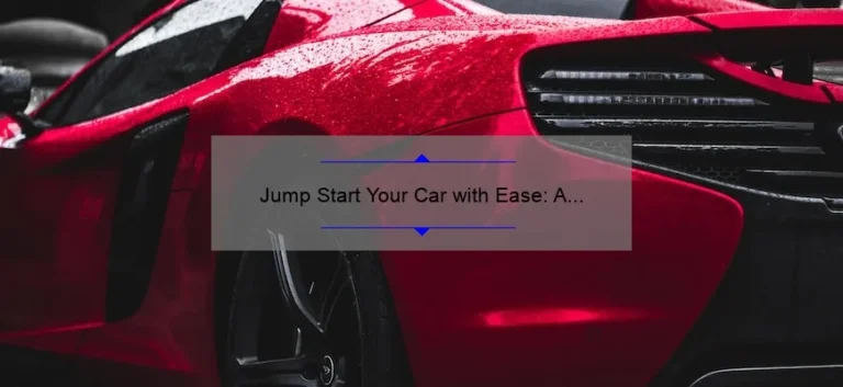 Jump Start Your Car with Ease: A Step-by-Step Guide to Using a Battery Jump Starter