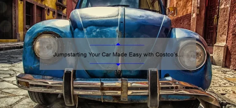 Jumpstarting Your Car Made Easy with Costco’s Affordable Auto Jump Starter Jumpstarting Your Car Made Easy with Costco’s Affordable Auto Jump Starter