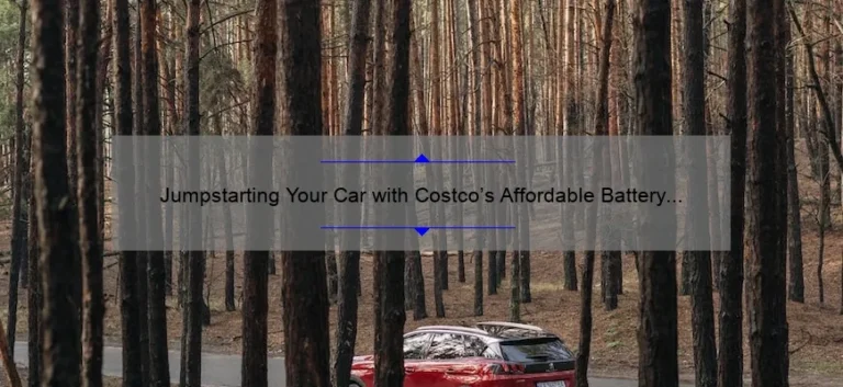 Jumpstarting Your Car with Costco’s Affordable Battery Jump Starters