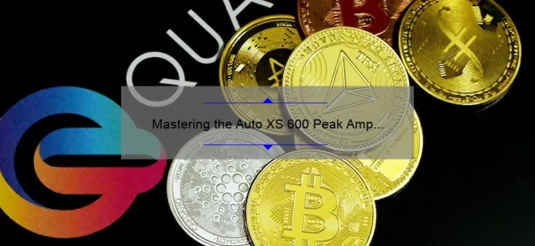 Mastering the Auto XS 600 Peak Amp Jump Starter: A Comprehensive Manual Guide Mastering the Auto XS 600 Peak Amp Jump Starter: A Comprehensive Manual Guide