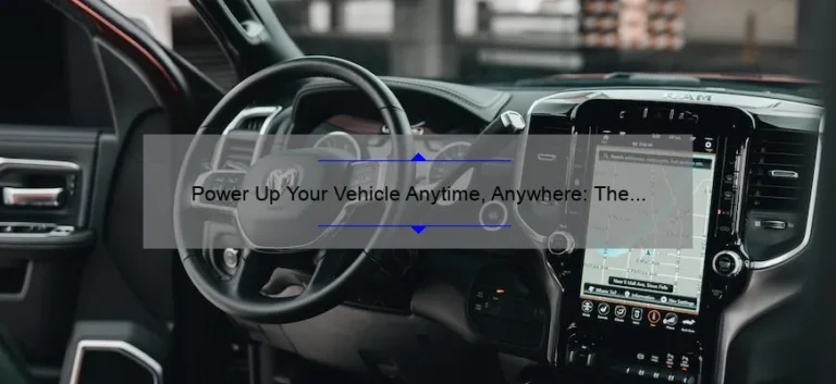 Power Up Your Vehicle Anytime, Anywhere: The Ultimate Battery Charger and Jump Starter Combo