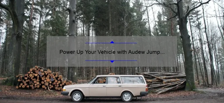 Power Up Your Vehicle with Audew Jump Starter 20000mAh – Now Available for Sale!