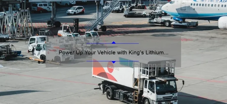 Power Up Your Vehicle with King’s Lithium Jump Starter: A Comprehensive Review