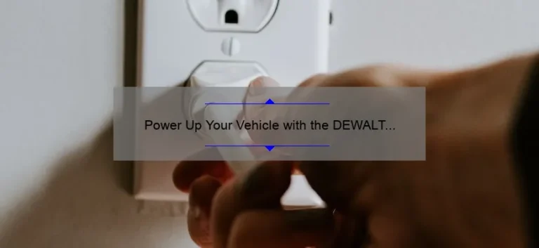 Power Up Your Vehicle with the DEWALT DXAEJ14 1400 Peak Amp Jump Starter and Digital Compressor