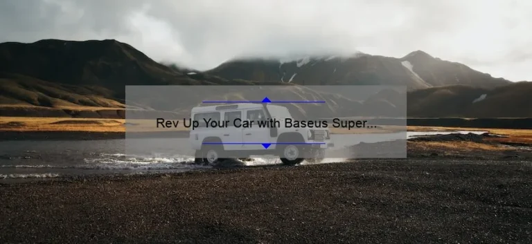 Rev Up Your Car with Baseus Super Energy Max Jump Starter: A Comprehensive Review