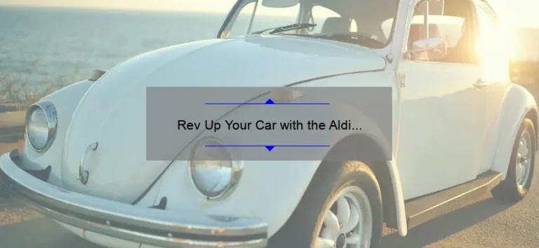 Rev Up Your Car with the Aldi Jump Starter Pack: A Comprehensive Review
