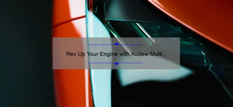 Rev Up Your Engine with Audew Multi Function Jump Starter: The Ultimate Solution for Car Emergencies