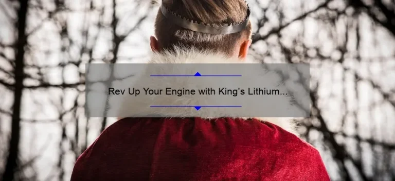Rev Up Your Engine with King’s Lithium Jump Starter: The Ultimate Solution for Dead Batteries Rev Up Your Engine with King’s Lithium Jump Starter: The Ultimate Solution for Dead Batteries