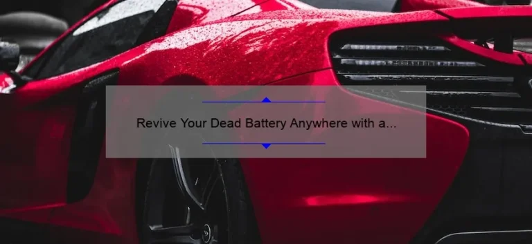 Revive Your Dead Battery Anywhere with a 12V Car Jump Starter and Portable Power Bank