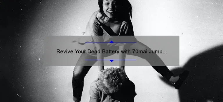 Revive Your Dead Battery with 70mai Jump Starter: A Comprehensive Review