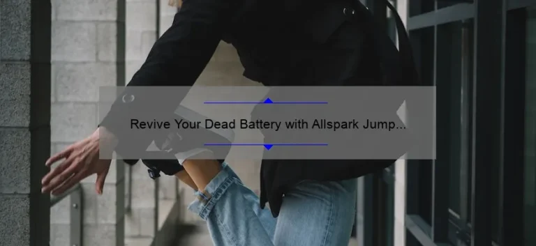 Revive Your Dead Battery with Allspark Jump Starter: A Comprehensive Review Revive Your Dead Battery with Allspark Jump Starter: A Comprehensive Review
