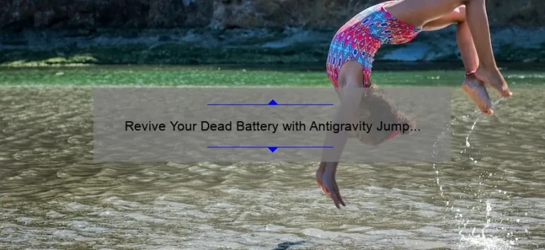 Revive Your Dead Battery with Antigravity Jump Starter: A Game-Changer in Emergency Situations