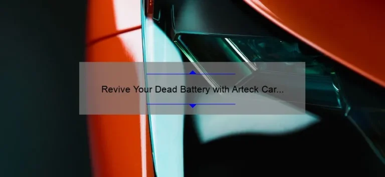 Revive Your Dead Battery with Arteck Car Jump Starter: A Comprehensive Review