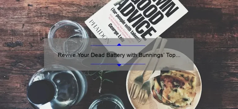 Revive Your Dead Battery with Bunnings’ Top Battery Jump Starters