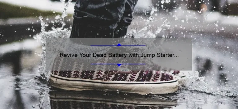 Revive Your Dead Battery with Jump Starter Cables: A Comprehensive Guide