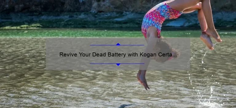Revive Your Dead Battery with Kogan Certa Jump Starter: A Comprehensive Review