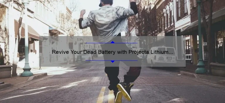 Revive Your Dead Battery with Projecta Lithium Jump Starter: A Comprehensive Review