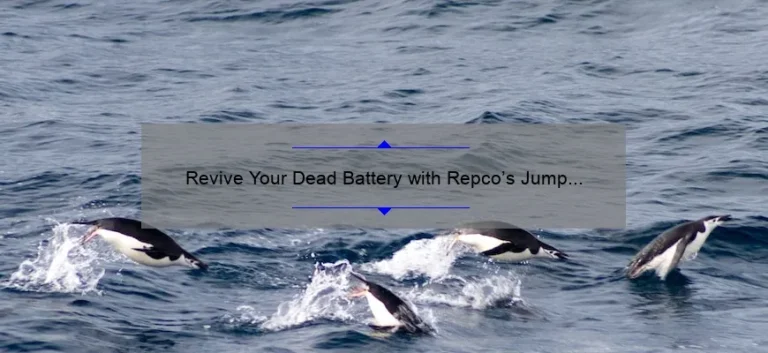 Revive Your Dead Battery with Repco’s Jump Starter: A Comprehensive Guide Revive Your Dead Battery with Repco’s Jump Starter: A Comprehensive Guide