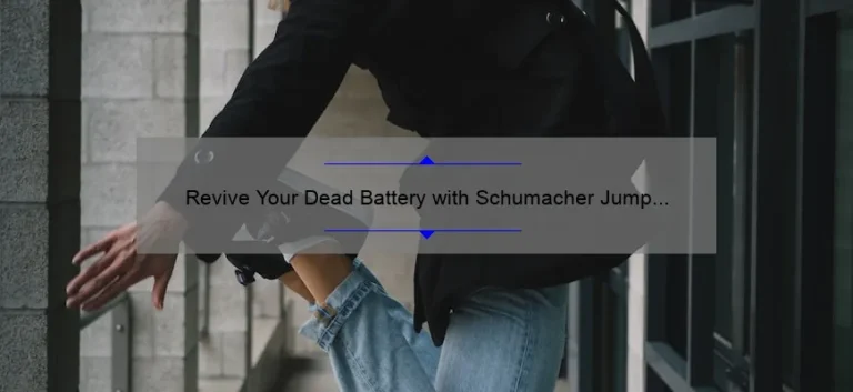 Revive Your Dead Battery with Schumacher Jump Starter: A Comprehensive Guide