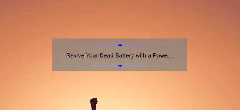Revive Your Dead Battery with a Power Pack Jump Starter: A Comprehensive Guide Revive Your Dead Battery with a Power Pack Jump Starter: A Comprehensive Guide