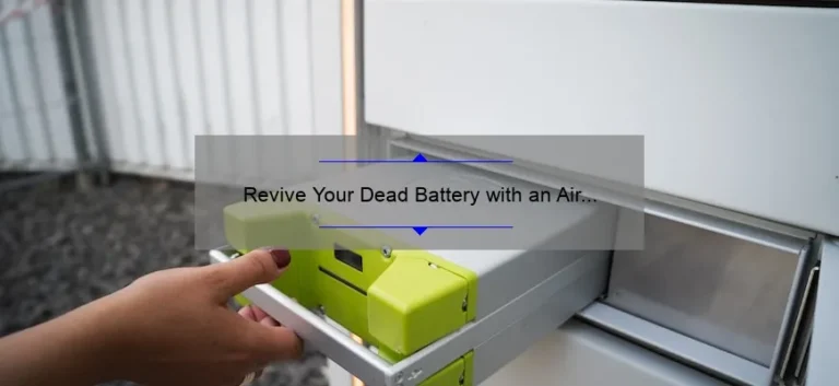 Revive Your Dead Battery with an Air Pump Jump Starter: A Comprehensive Guide