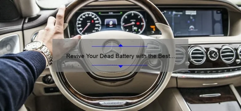 Revive Your Dead Battery with the Best Buy Car Battery Jump Starter Revive Your Dead Battery with the Best Buy Car Battery Jump Starter