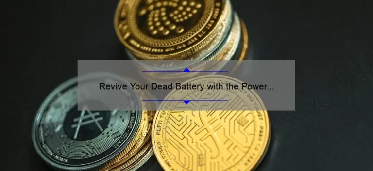 Revive Your Dead Battery with the Power of 1100 Amp Jump Starter Revive Your Dead Battery with the Power of 1100 Amp Jump Starter