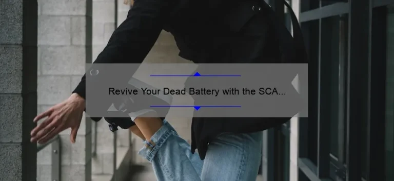 Revive Your Dead Battery with the SCA Jump Starter: A Comprehensive Guide