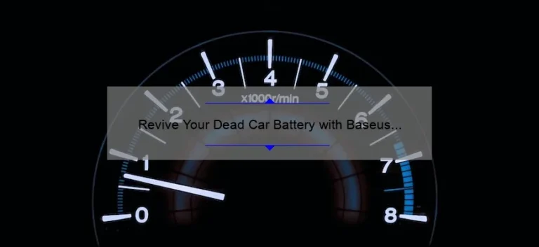 Revive Your Dead Car Battery with Baseus 2 in 1 Car Jump Starter