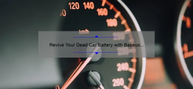 Revive Your Dead Car Battery with Baseus Car Jump Starter 8000mAh