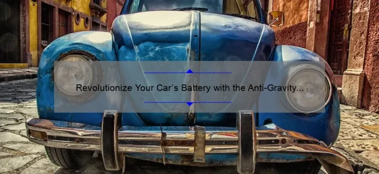 Revolutionize Your Car’s Battery with the Anti-Gravity Jump Starter XP10 Revolutionize Your Car’s Battery with the Anti-Gravity Jump Starter XP10