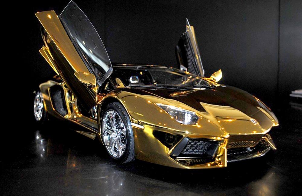 Gold Plated Lamborghini Aventador SVJ @jack_dowson/Pinterest